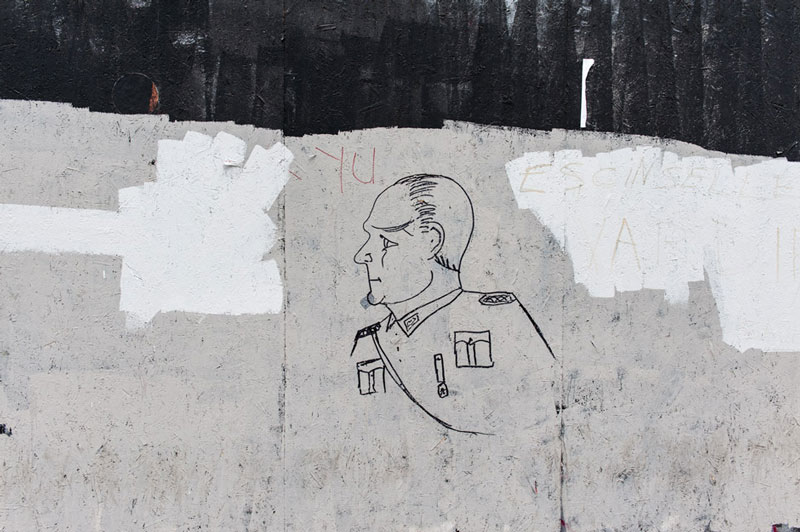 Graffiti Atatürk darstellend